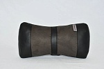 Подушка под шею в автомобиль CHEHLER Шоколадно-чёрная (Алькантара)